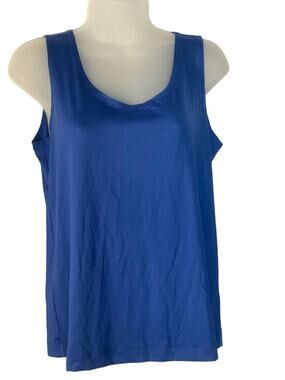Additions by Chico's Royal Blue Tank Top Sleeveless Stretch Size 1 (US 8 Med)